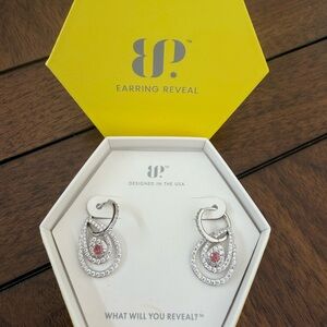 Bomb Party Ultra Rare Unicorn Rose Quartz 925 Sterling Silver Drop Earrings